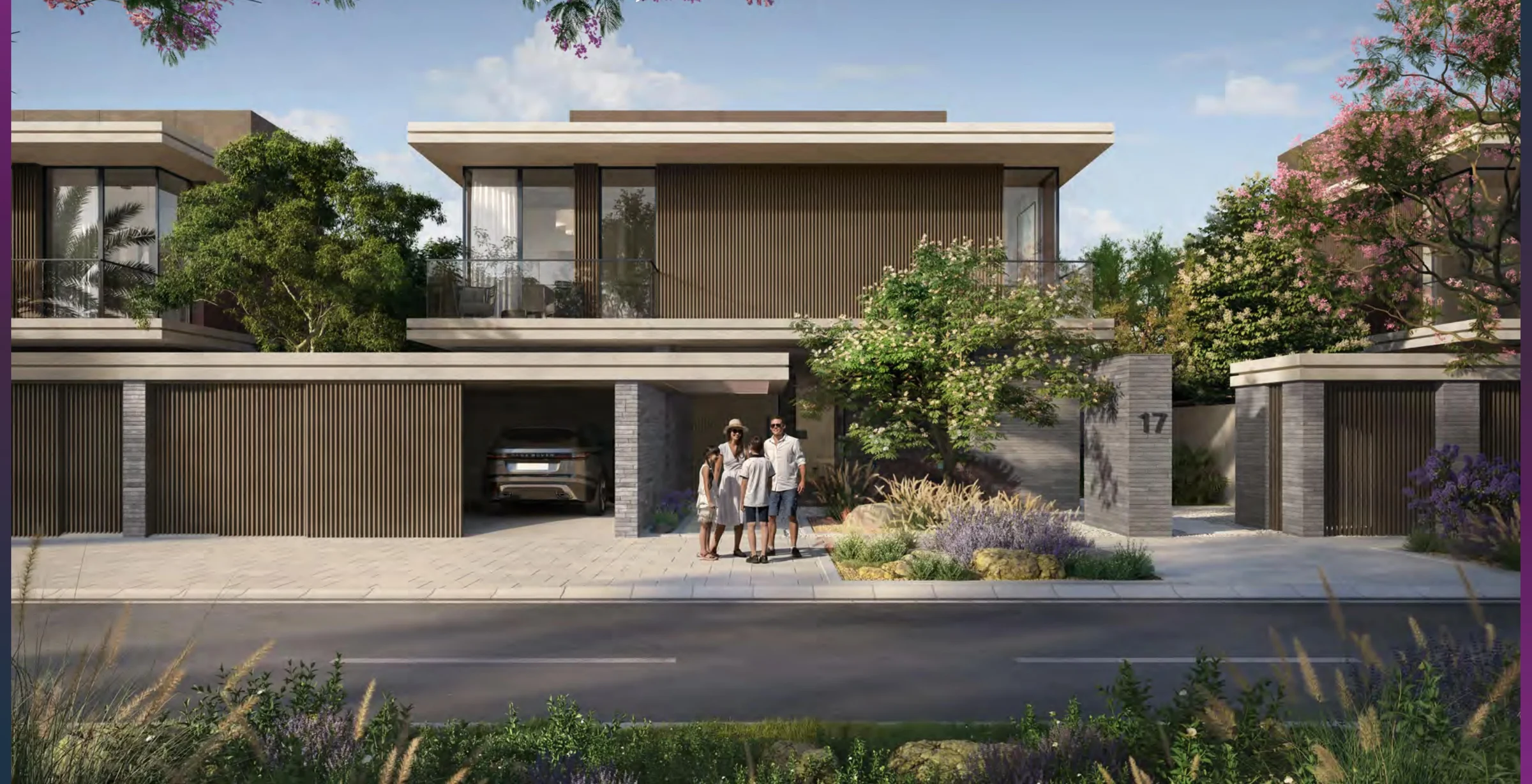 Athlon by Aldar — villa exteriors along the car-free trail loop in Wadi Al Safa 5