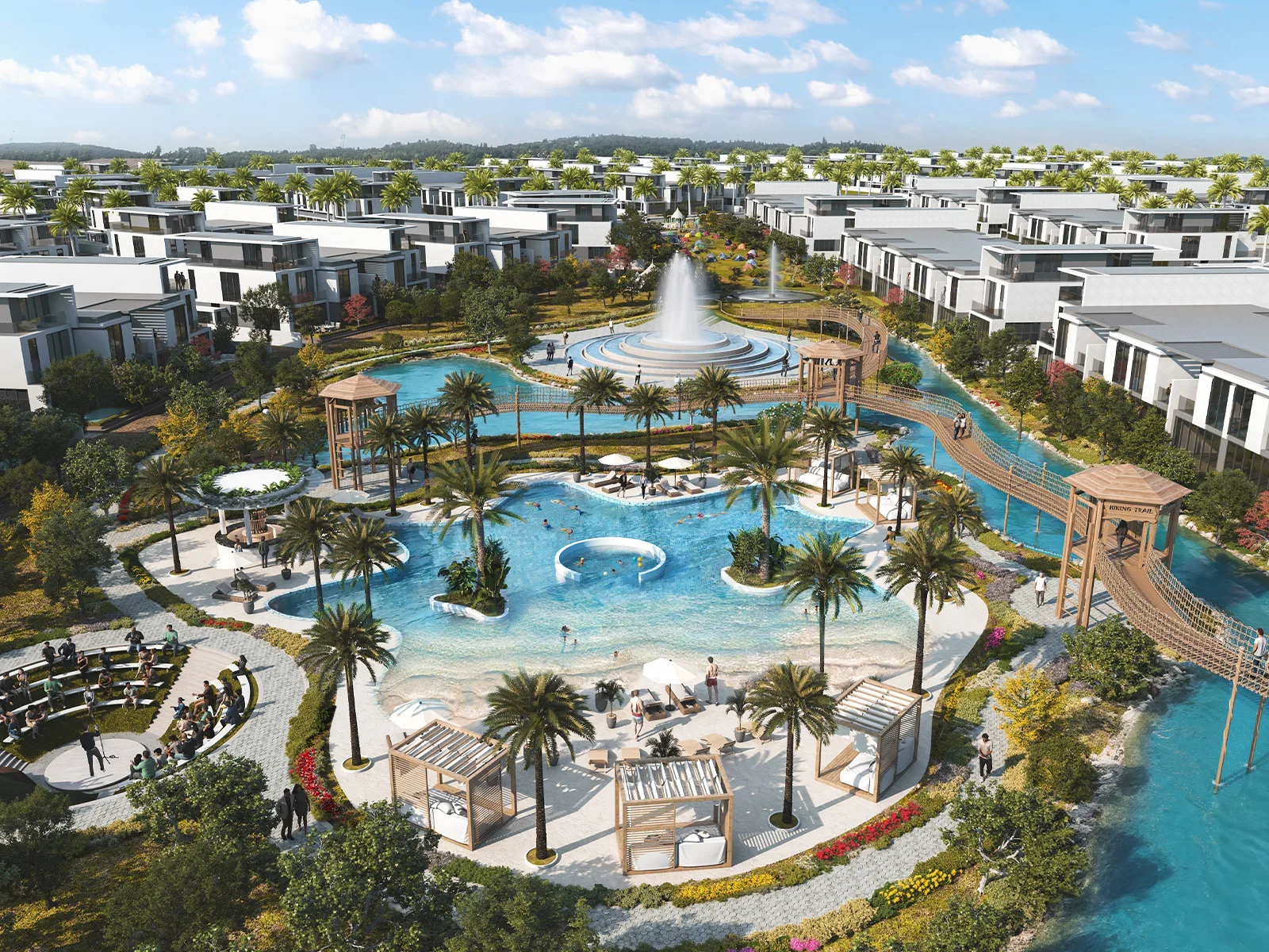 Piscine de type lagon — DAMAC Sun City