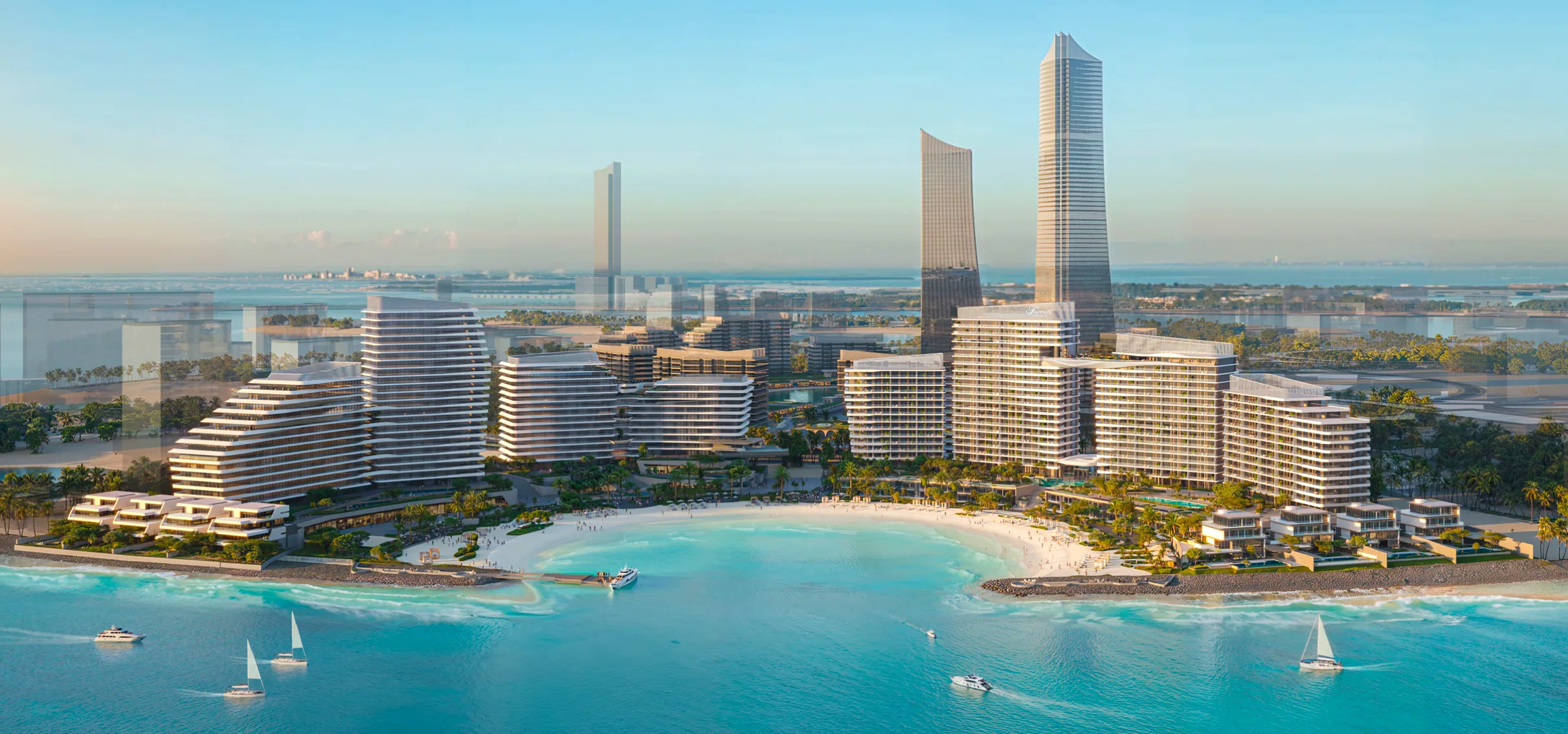 Aerial view of the development — Fairmont Residences Al Marjan Island