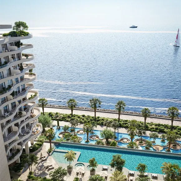 Sea view from the residence