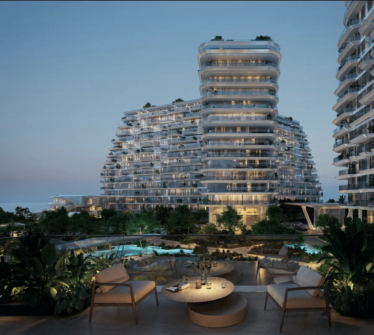 The terrace
